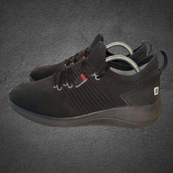 Footjoy Flex XP Mens Size 10M Golf Shoes Black Mesh Spikeless 56271 - Picture 3 of 11